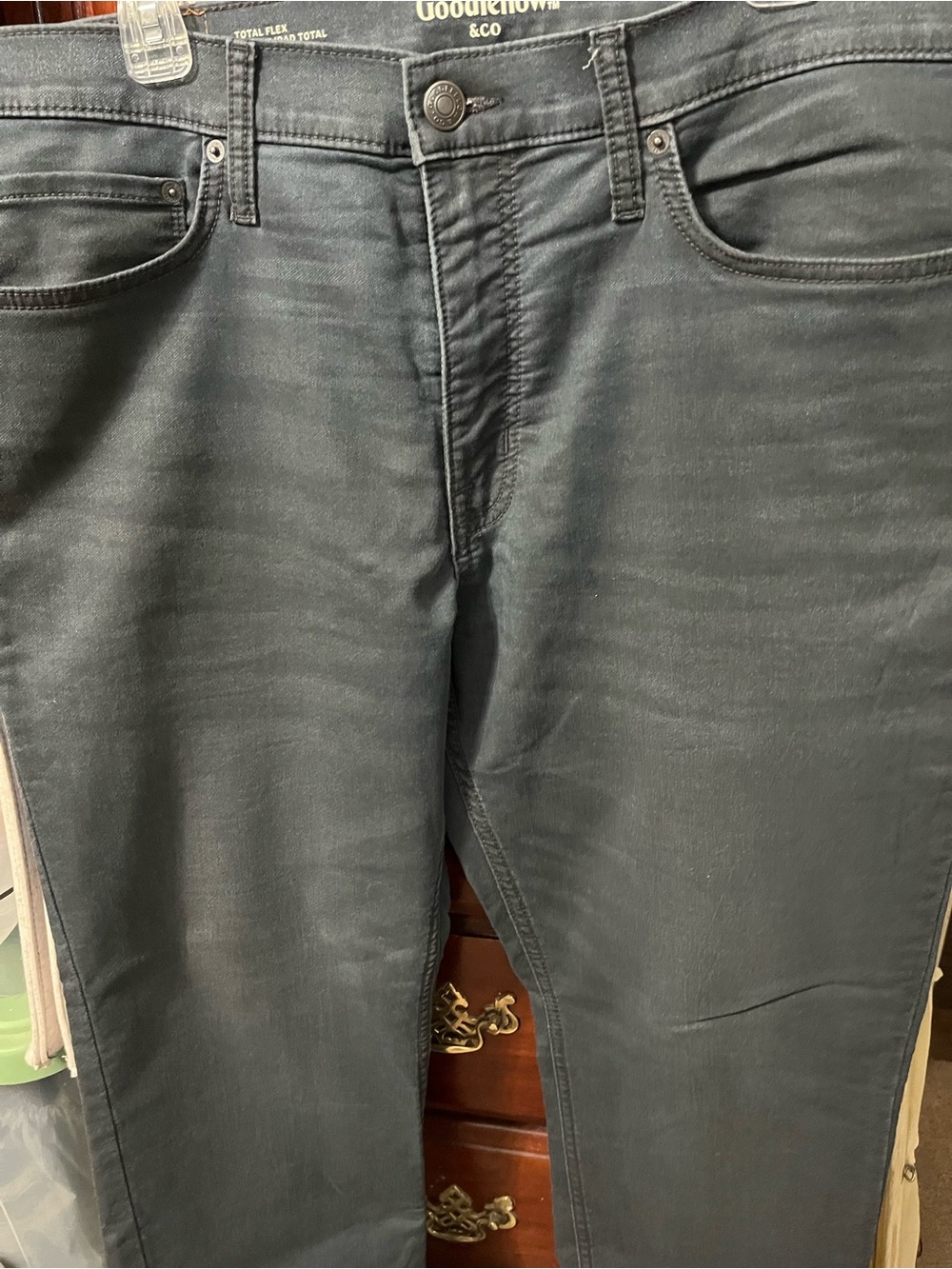 Goodfellow & Co Men’s Dark Gray Slim Straight Jeans 38x30 men’s